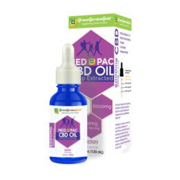 Med Pac CBD Hemp Extracted Oil, Berry Flavor, 6000mg (50mg per serving), 4 fl oz (120ml)