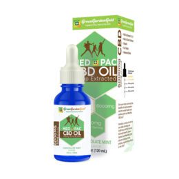 Med Pac CBD Hemp Extracted Oil, Chocolate Mint Flavor, 6000mg (50mg per serving), 4 fl oz (120ml)