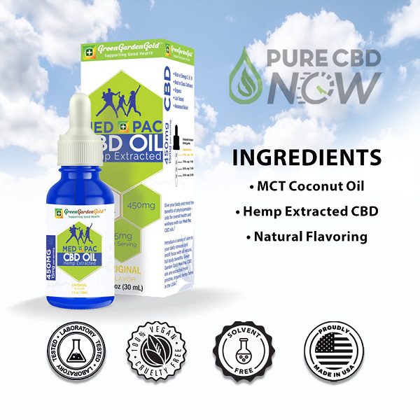 Med Pac Hemp Oil Regular Flavor 450mg-6,000mg Ingredients