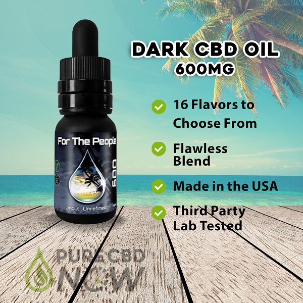 Dark CBD Oil Tincture 600mg 10ml SUBLINGUAL