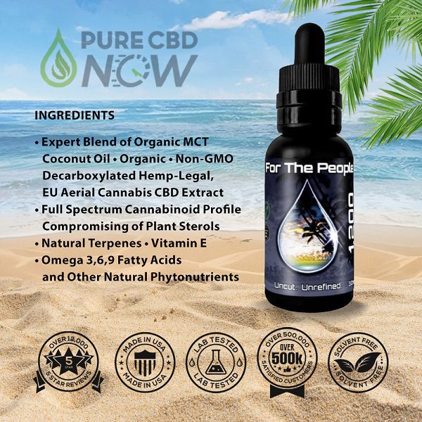 Dark CBD Oil Tincture 1200mg 15ml Sublingual Ingredients