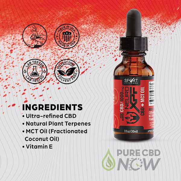 Neuro XPF CBD 1000mg Extract MCT Oil 30ml Ingredients