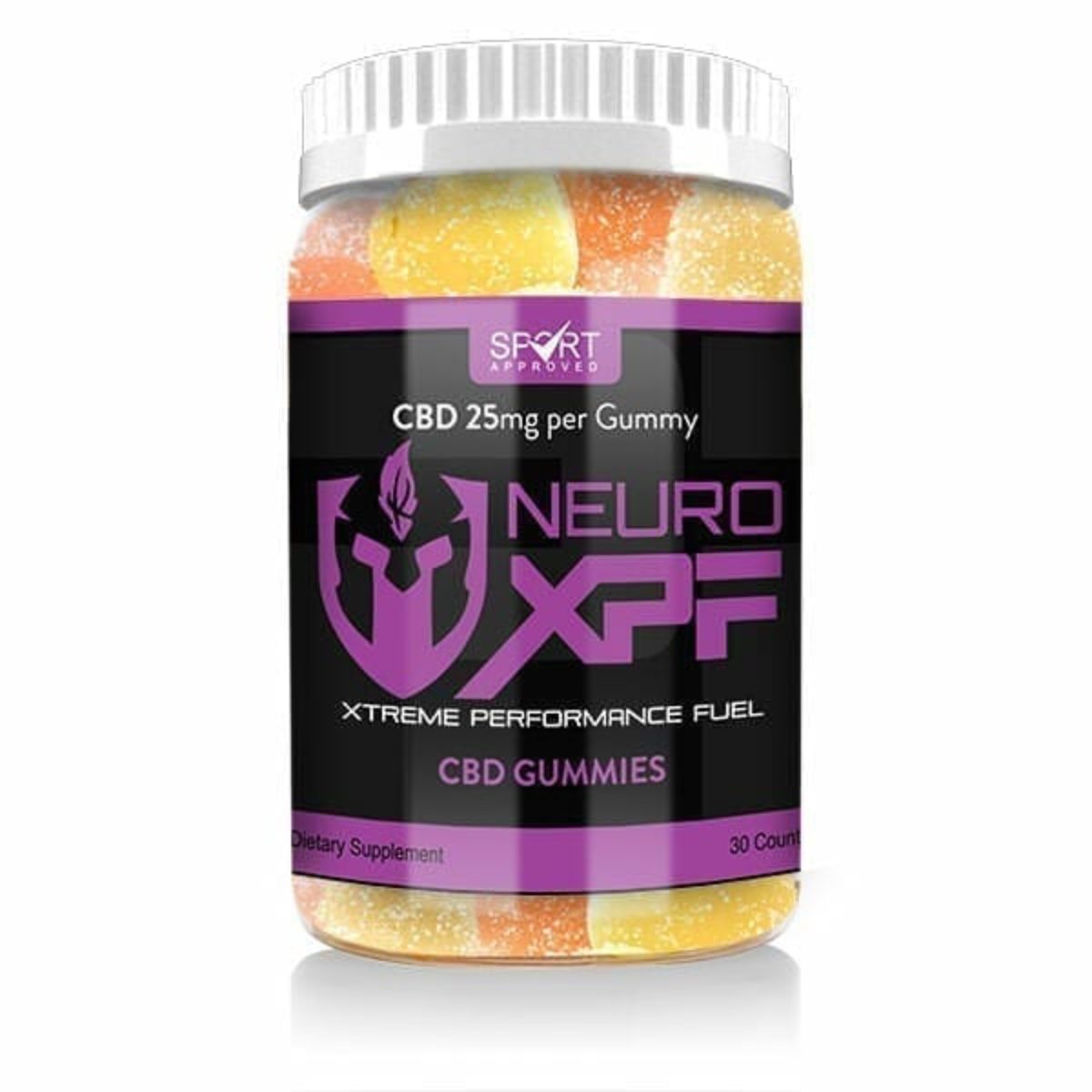 A bottle of 25mg Neuro Armour CBD Gummies