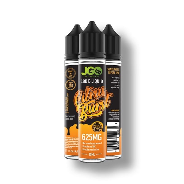 jgo CBD eliquids 625 mg citrusburst whitebg new view 1