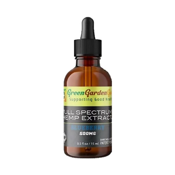 Green Garden Good Full Spectrum Hemp Extract, 500mg CBD Oil 15ml, Blueberry flavor