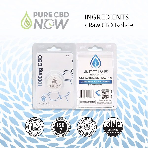 Active CBD Oil CBD Isolate Ingredients