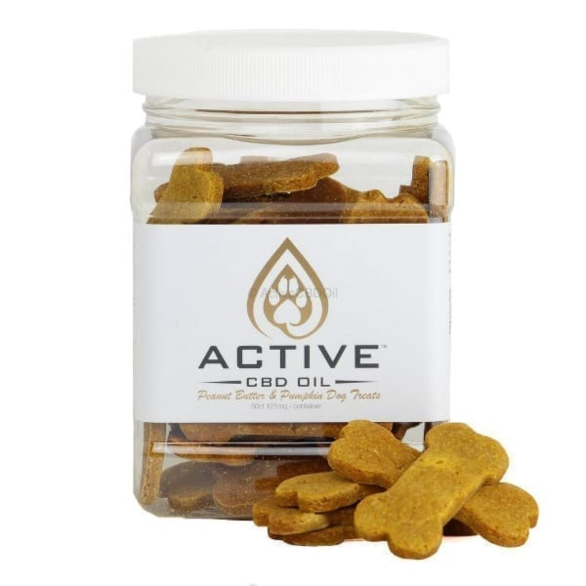 Active CBD Oil Peanut & Pumpkin Dog Treats Biscuits