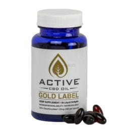 Active CBD Oil Capsules 25mg per capsule (30ct or 60ct)