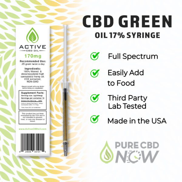 Green CBD 17% 1g Syringe