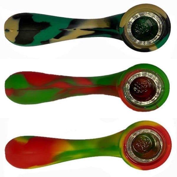 Pure CBD Vapors Silicone Pipe All Three view 1