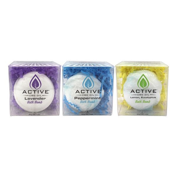 Active CBD oil Bath Bombs - 40mg each