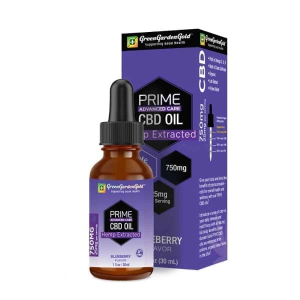 Green Garden Gold PRIME™ CBD Oil (VG Blended) 750mg (Choose Flavor)