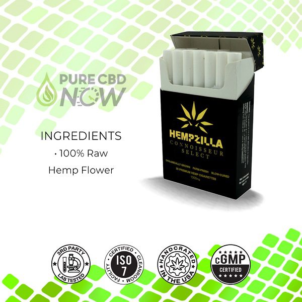 Hempzilla CBD Hemp Cigarettes Ingredients