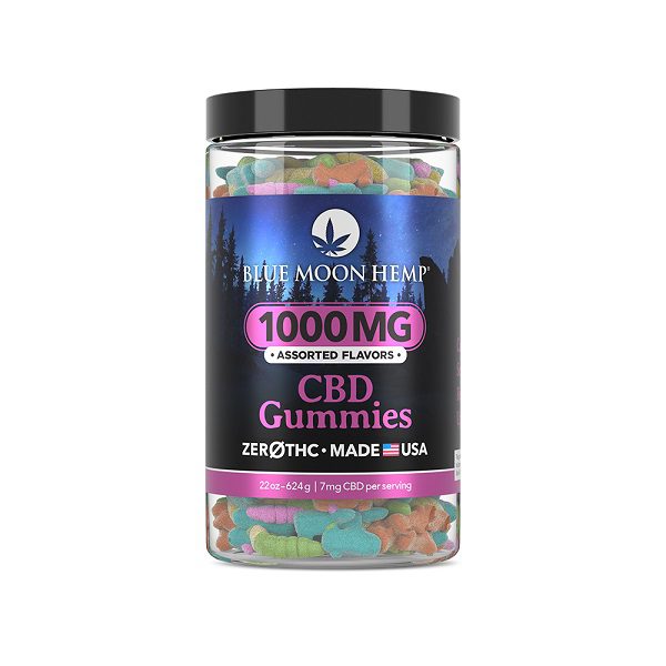 Blue Moon Hemp CBD Gummies Jar 1000mg