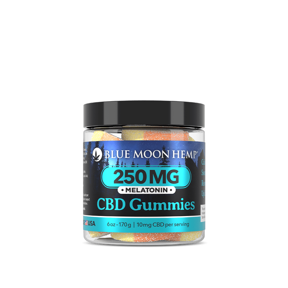 Blue Moon Hemp CBD Gummies Melatonin 6oz 250mg Jar