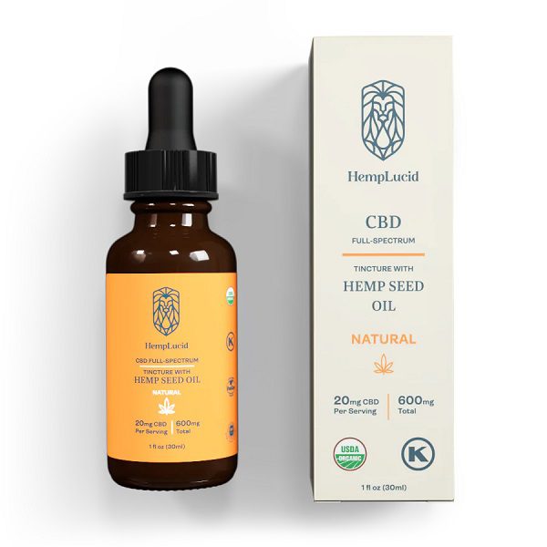 Organic Full-Spectrum CBD in Hemp Seed Oil 600mg