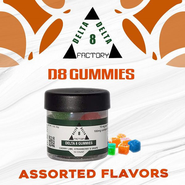 D8 Factory Delta 8 Gummies 100mg