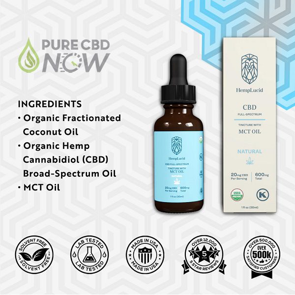 Hemplucid Full-Spectrum MCT Oil 30mL Ingredients