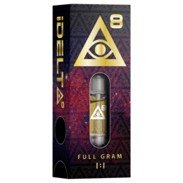 iDELTA8 Gold - 1 Gram Delta 8 Vape Cartridge + CBD 1:1