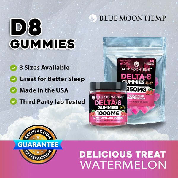 Delta 8 Watermelon Gummies 250mg