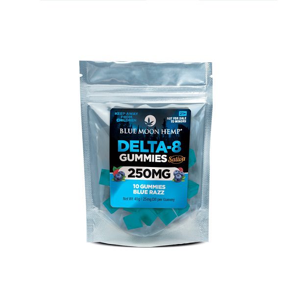 D8 Gummy Blue Razz 250