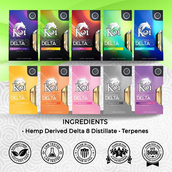 Koi Delta 8 Vape Cartridges Ingredients