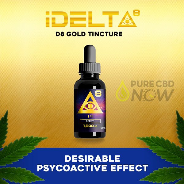 iDelta8 Gold Delta 8 THC Tincture 1500mg 30ml