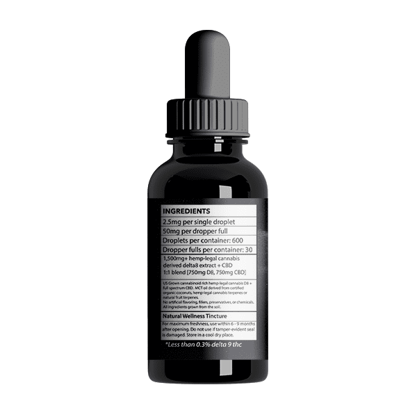 iDelta8 Tincture 30ml - DIAMOND - Ingredients