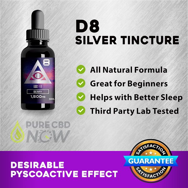 Buy iDelta8 Silver Delta 8 THC Tincture Berry Flavor