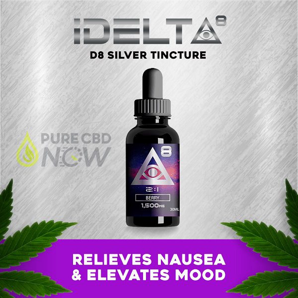 iDelta8 Silver Delta 8 THC Tincture 1500mg