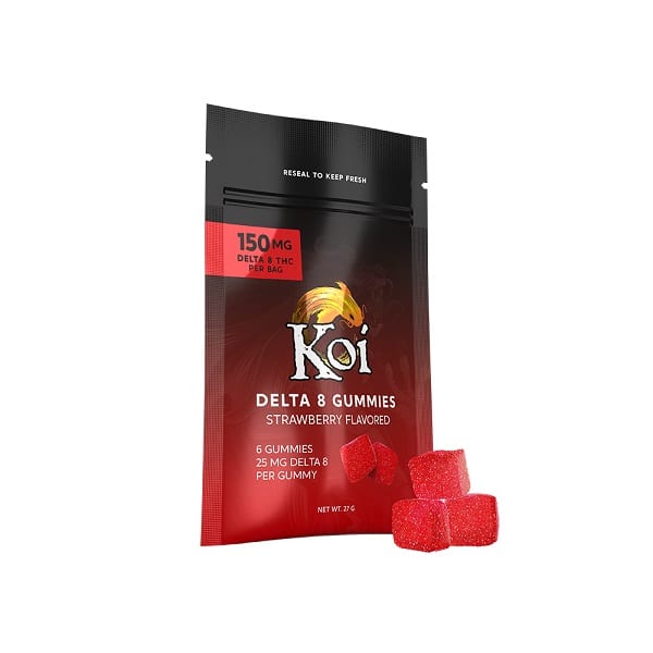 Koi Delta 8 Gummies - Strawberry Flavor