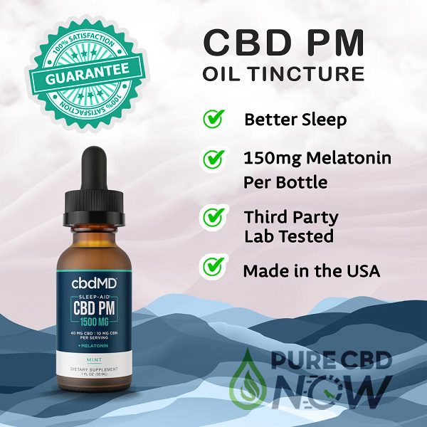 CBD Oil PM Tincture Drops 30mL