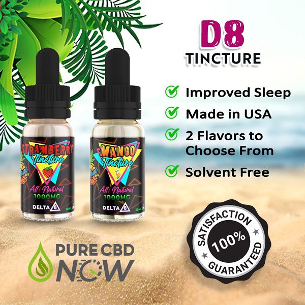 Maui Labs DELTA 8 Tincture Mango and strawberry flavors