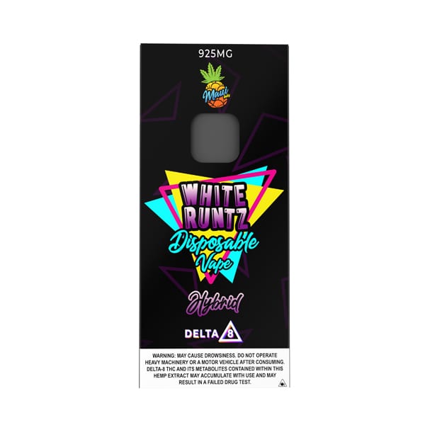 DELTA 8 Disposable Vape 925mg - White Runtz- Hybrid