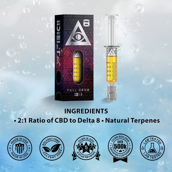 iDELTA8 Silver Delta 8 Dab Syringe Ingredients