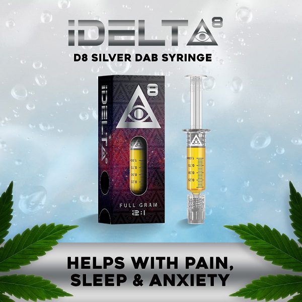 iDELTA8 Silver Delta 8 Dab Syringe 2:1