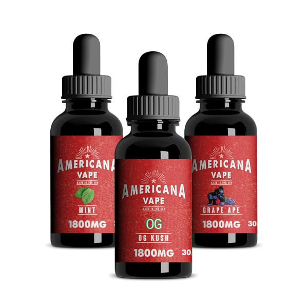 Americana CBD Vape Oil 1800mg 30mL