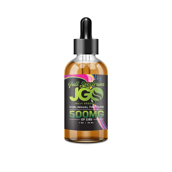 JGO Full Spectrum Sublingual CBD Tincture 500mg