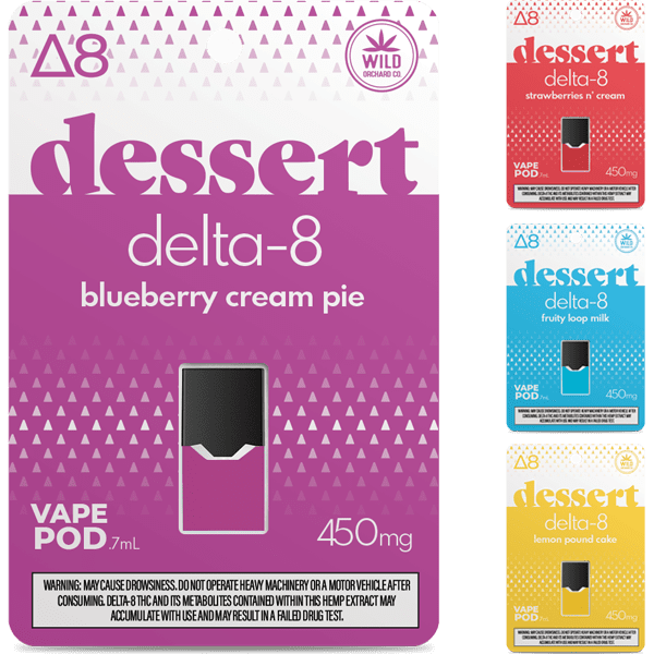 Dessert Delta-8 Pods 450mg