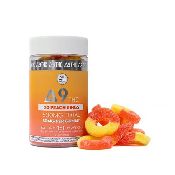 Delta-9 Peach Ring Chews 50mg-500mg