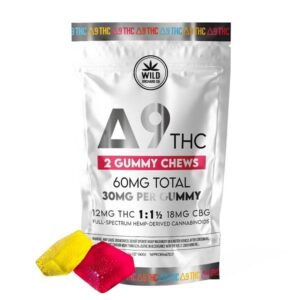 Delta-9 Fruity Gummy Chews 60mg