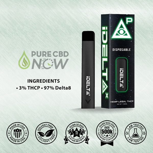 iDELTAX Disposable THCP Vape Pen Full Gram Ingredients