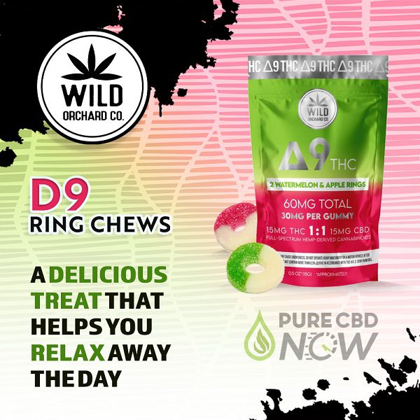 Delta 9 Watermelon and Apple Ring Chews