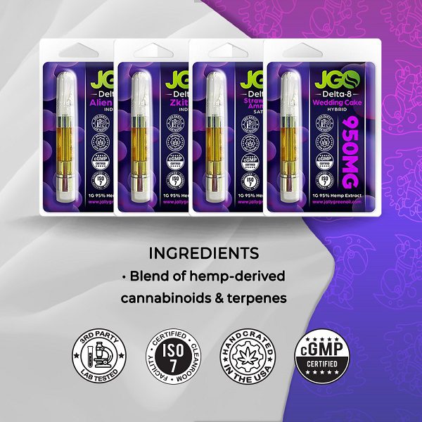 JGO Delta 8 Cart 1 Gram Ingredients