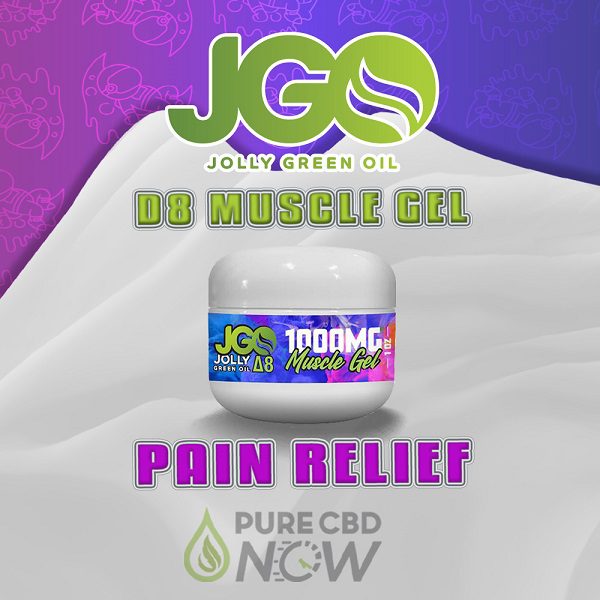 JGO Delta 8 THC Muscle Gel 1000mg 1oz Jar