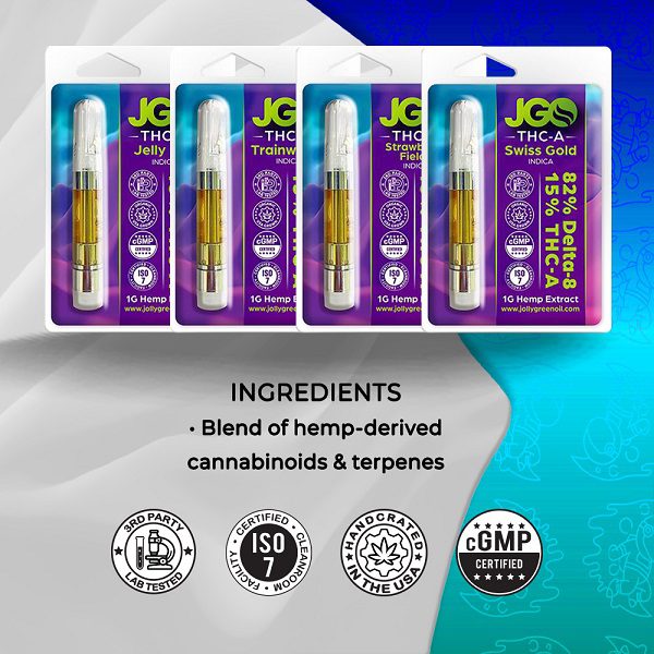 JGO Delta 8 THC-A Cart Ingredients