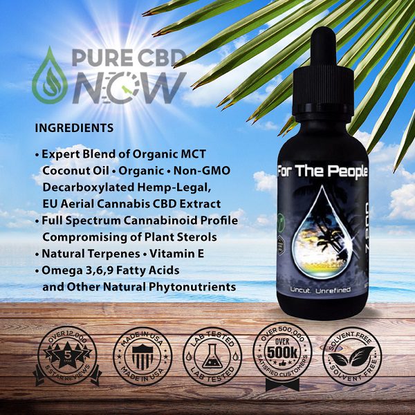 FTP Dark CBD Oil Tincture 14400mg Ingredients