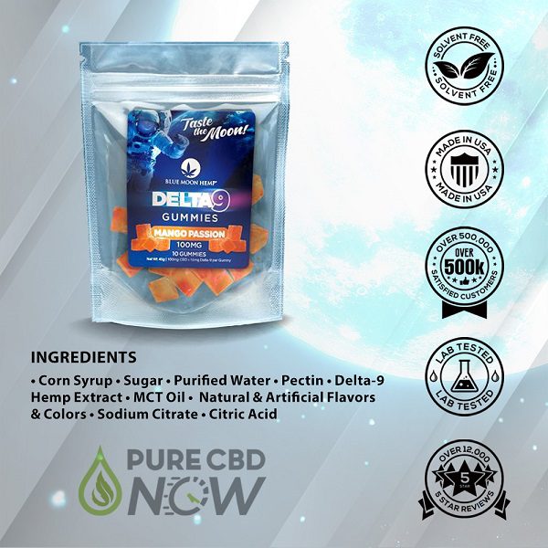 Blue Moon Hemp Delta 9 Gummies 100mg Gummies