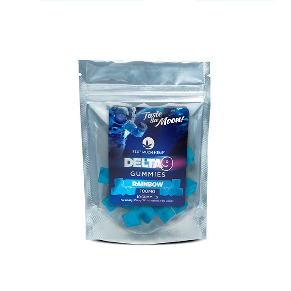 Delta 9 Rainbow Rock Candy Gummies 100mg