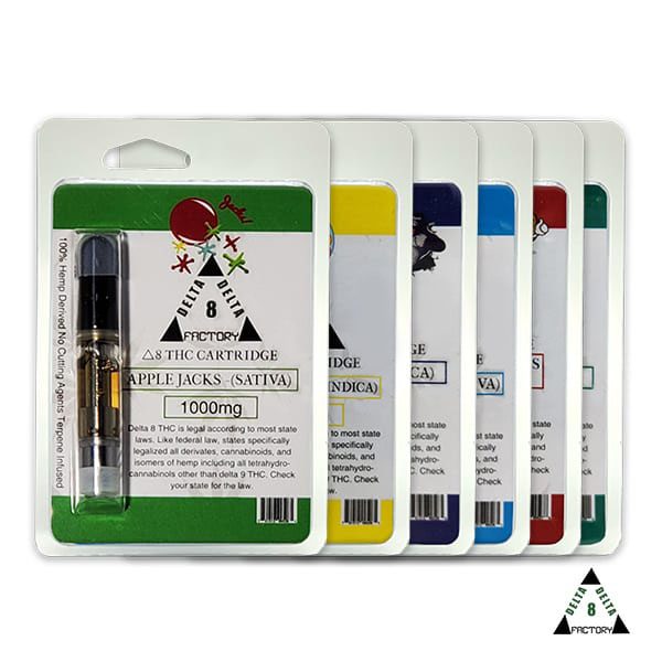 D8 Factory Delta 8 Vape Cartridges 1000mg